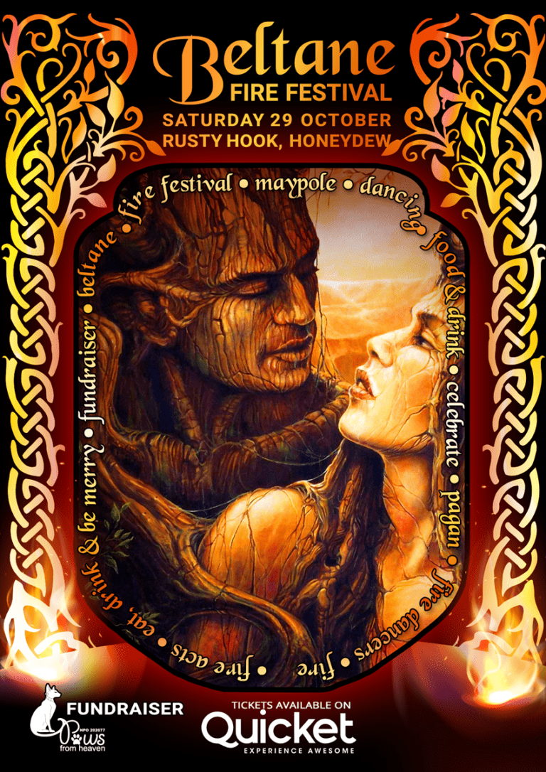 Beltane Fire Festival poster & flyer design pixelmagic